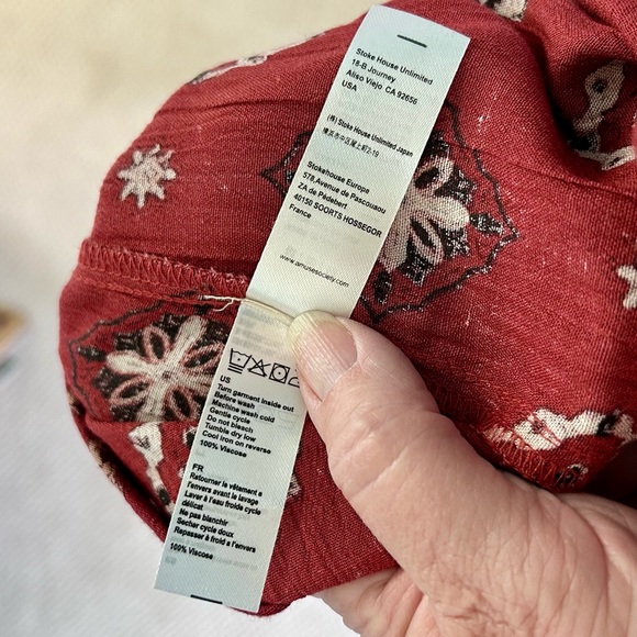 Amuse Society Boho Rust Dress - Picture 5 of 9